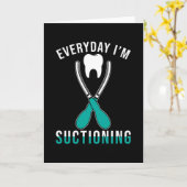 Dentist Gift Funny Karte (Gelbe Blume)