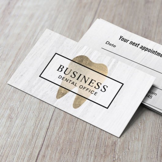 Dentist Gold Tooth Elegante Entdeckungsreise zur A Terminkarte