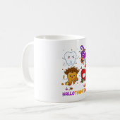 Dentist Happy Hallothanksma Halloween-Erntedank Kaffeetasse (Vorderseite Links)
