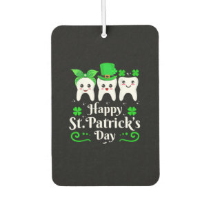 Dentist Happy St Patricks Day Zahnarzt auch Autolufterfrischer