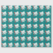 Dentist Happy Tooth Geschenkpapier (Flach)