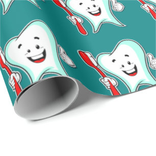 Dentist Happy Tooth Geschenkpapier