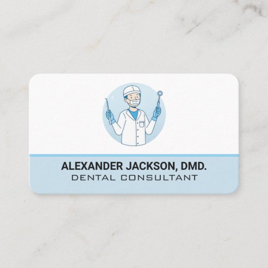 Dentist Holding Tools Visitenkarte (Vorderseite)