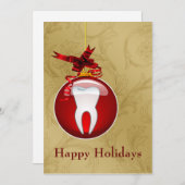 Dentist Holiday Cards Feiertagskarte (Vorne/Hinten)