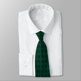 Dentist Hunter Green Tooth Dot Pattern Neck Tie Krawatte