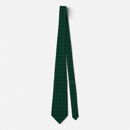 Dentist Hunter Green Tooth Dot Pattern Neck Tie Krawatte (Vorderseite)