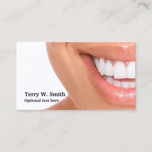 Dentist Hygienic Smile Business Cards Visitenkarte (Vorderseite)