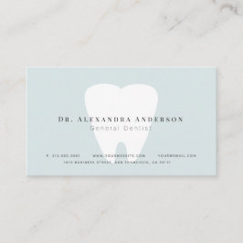 Dentist Light Blue Terminalkarte Visitenkarte