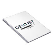 Dentist Loading Glitch Pixel Humor Notizblock (Rechte Seite)