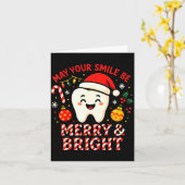 Dentist Merry Christmas May Your Smile Be Merry An Karte (Gelbe Blume)