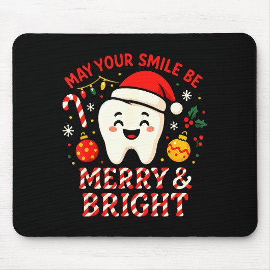 Dentist Merry Christmas May Your Smile Be Merry An Mousepad (Vorne)