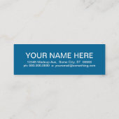 DENTIST (Mod-Quadrate) Mini Visitenkarte (Rückseite)