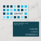 DENTIST (Mod-Quadrate) Visitenkarte (Vorne/Hinten)