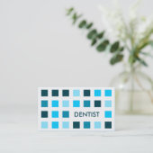 DENTIST (Mod-Quadrate) Visitenkarte (Stehend Vorderseite)