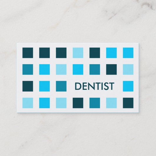 DENTIST (Mod-Quadrate) Visitenkarte (Vorderseite)