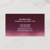 Dentist Modern Burgundy Red Ombre Zahnbüro Visitenkarte (Rückseite)