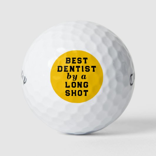 Dentist Novelty Geschenke Golfball (Vorderseite)