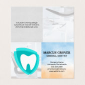 Dentist Office | Dental Health Logo Visitenkarten (Außenseite Aufgefaltet)
