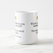 Dentist Oral hygiene instructions custom Kaffeetasse (Mittel)