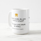 Dentist Oral hygiene instructions custom Kaffeetasse (Vorderseite Links)