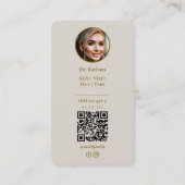 Dentist Orthodontist Dental Aesthetic Sand Visitenkarte (Rückseite)