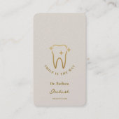 Dentist Orthodontist Dental Aesthetic Sand Visitenkarte (Vorderseite)