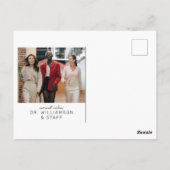 DENTIST ORTHODONTIST | Happy Holidays Holiday Post Postkarte (Rückseite)