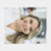 Dentist Photo Customize Personalize Fleecedecke (Vorderseite (Horizontal))