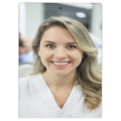 Dentist Photo Customize Personalize Klemmbrett (Rückseite)