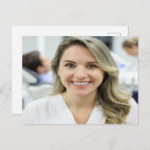 Dentist Photo Customize Personalize Postkarte (Vorne/Hinten)