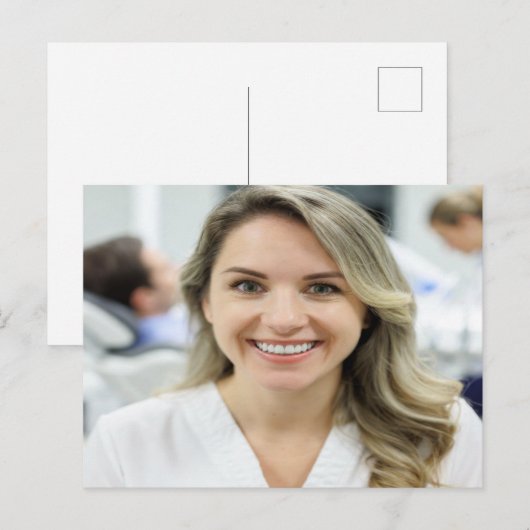Dentist Photo Customize Personalize Postkarte (Vorne/Hinten)