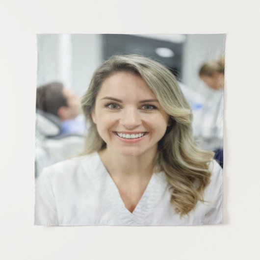 Dentist Photo Customize Personalize Wandteppich (Vorderseite)