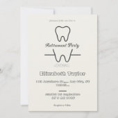 Dentist retirement invitation -Thank You Dentist Einladung (Vorderseite)