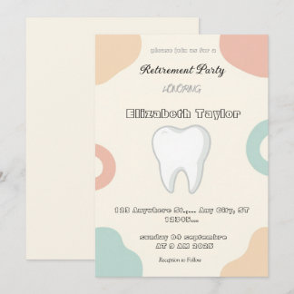 Dentist retirement invitation -Thank You Dentist Einladung