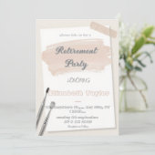 Dentist retirement invitation -Thank You Dentist Einladung (Stehend Vorderseite)