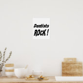 Dentist Rock! Poster Print (Küche)
