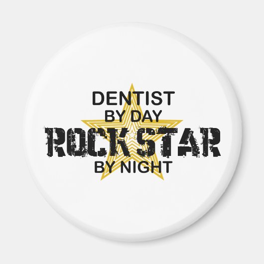 Dentist Rock Star durch Nacht Magnet (Vorne)