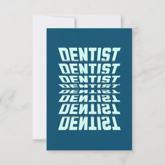 Dentist Rolodex Dankeskarte (Vorderseite)