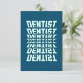 Dentist Rolodex Dankeskarte (Stehend Vorderseite)
