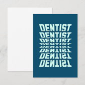 Dentist Rolodex Dankeskarte (Vorne/Hinten)