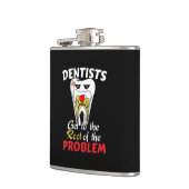 Dentist Root Canal - Tooth Cavity Pub Flachmann (Links)