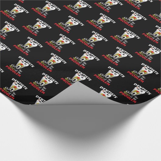 Dentist Root Canal - Tooth Cavity Pub Geschenkpapier (Ecke)
