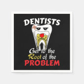 Dentist Root Canal - Tooth Cavity Pub Serviette (Vorderseite)