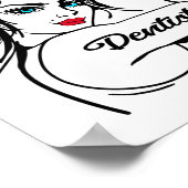 Dentist Rosie The Riveter Button Up Poster (Ecke)