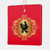 Dentist Silhouette Weihnachtsschmuck (Links)