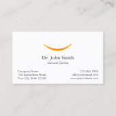 Dentist Simple Gold Lmile Zahnersatz Terminkarte (Vorderseite)
