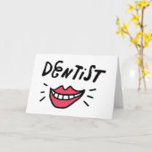 Dentist Smile Karte (Gelbe Blume)