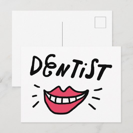 Dentist Smile Postkarte (Vorne/Hinten)