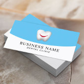 Dentist Smile Tooth Modernes Blue Dental Care Visitenkarte