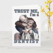 DENTIST Spaß Grußkarte Karte (Gelbe Blume)